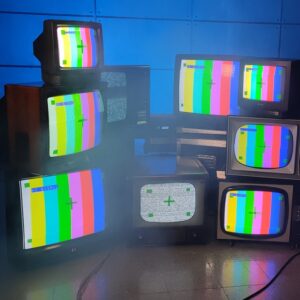 TV VINTAGE TUBO CATODICO COMPOSIZIONE
