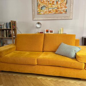 DIVANO 3 POSTI GIALLO